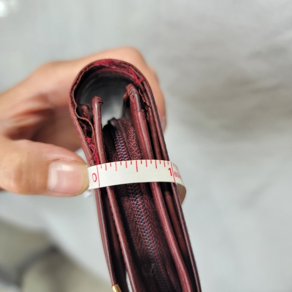 Rare Cartier Authentic Vintage Wallet Burgundy Brown Leather - Picture 15 of 15